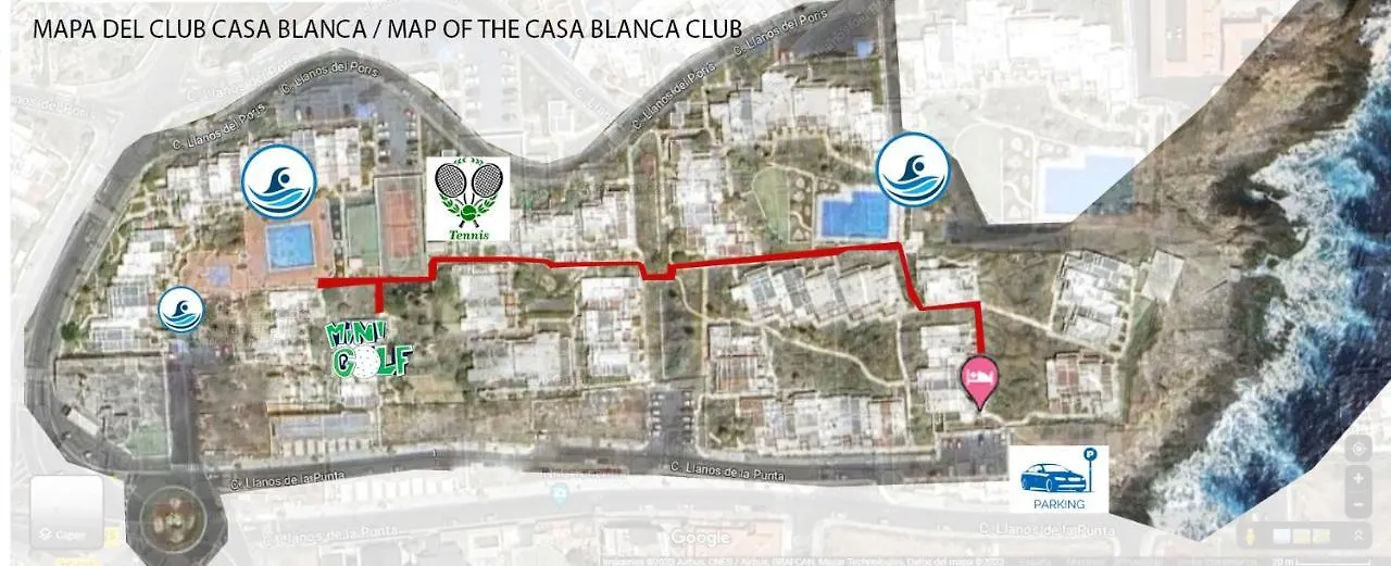 公寓 圣克鲁斯-德特内里费Casa Blanca Sea View公寓 西班牙